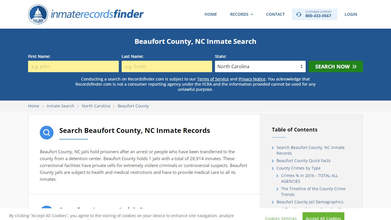 Beaufort County, NC Inmate Lookup & Jail Records Online