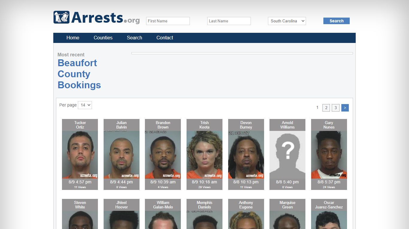 Beaufort County Arrests and Inmate Search